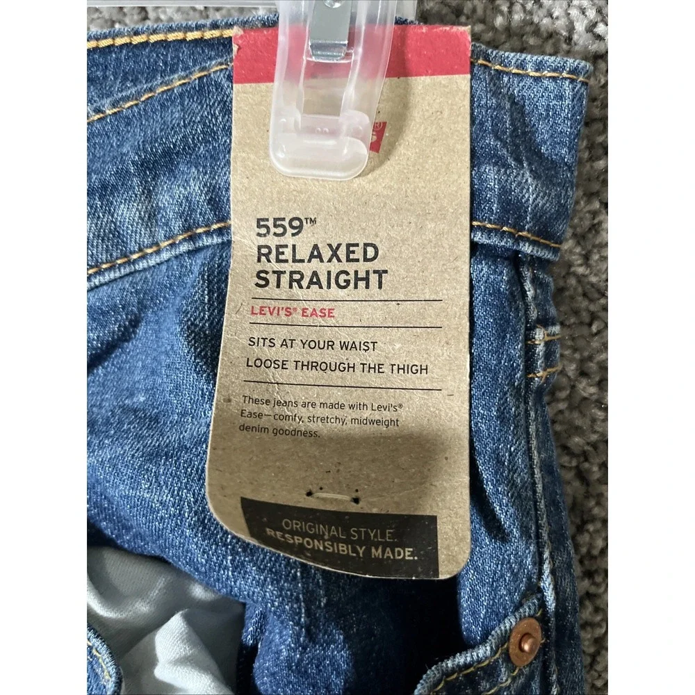 Levi 559 Relaxed Straight 32x 32 Stretch Jeans